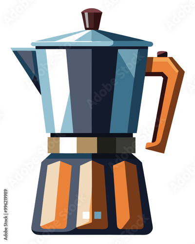 Coffee maker vector illustration isolated on a white background