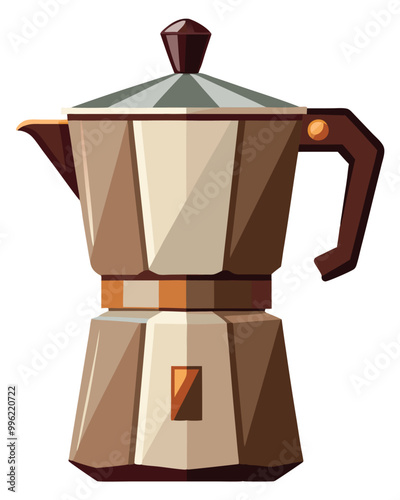 Coffee maker vector illustration isolated on a white background