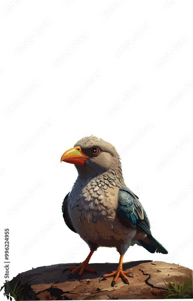 Obraz premium a baeutiful bird in land