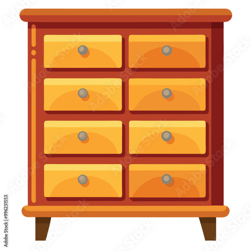 Dresser vector illustration isolated on a white background