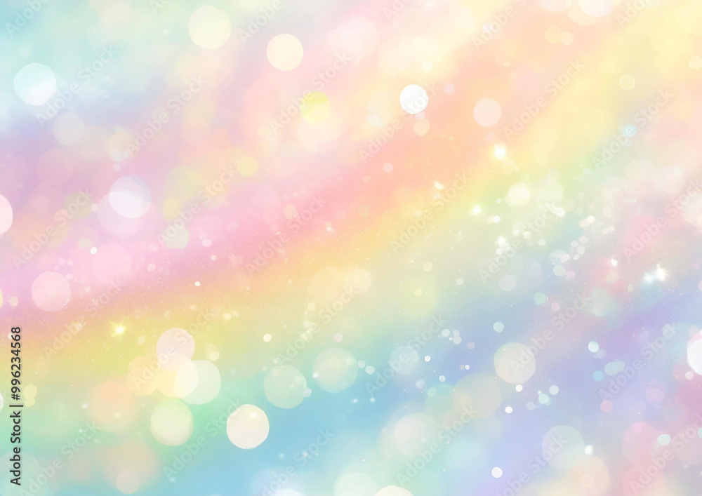 カラフルなキラキラの光の背景