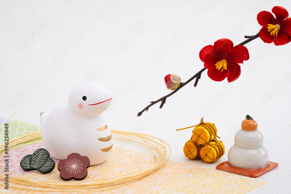 新年‼︎巳年年賀状素材