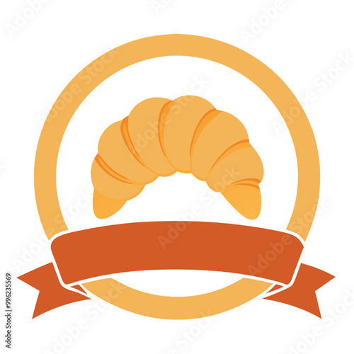 Delicious Croissant Bakery Logo 