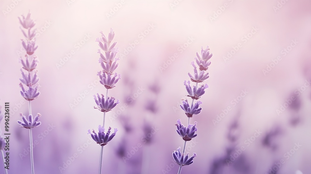 Obraz premium Lavender Flowers in a Soft Light