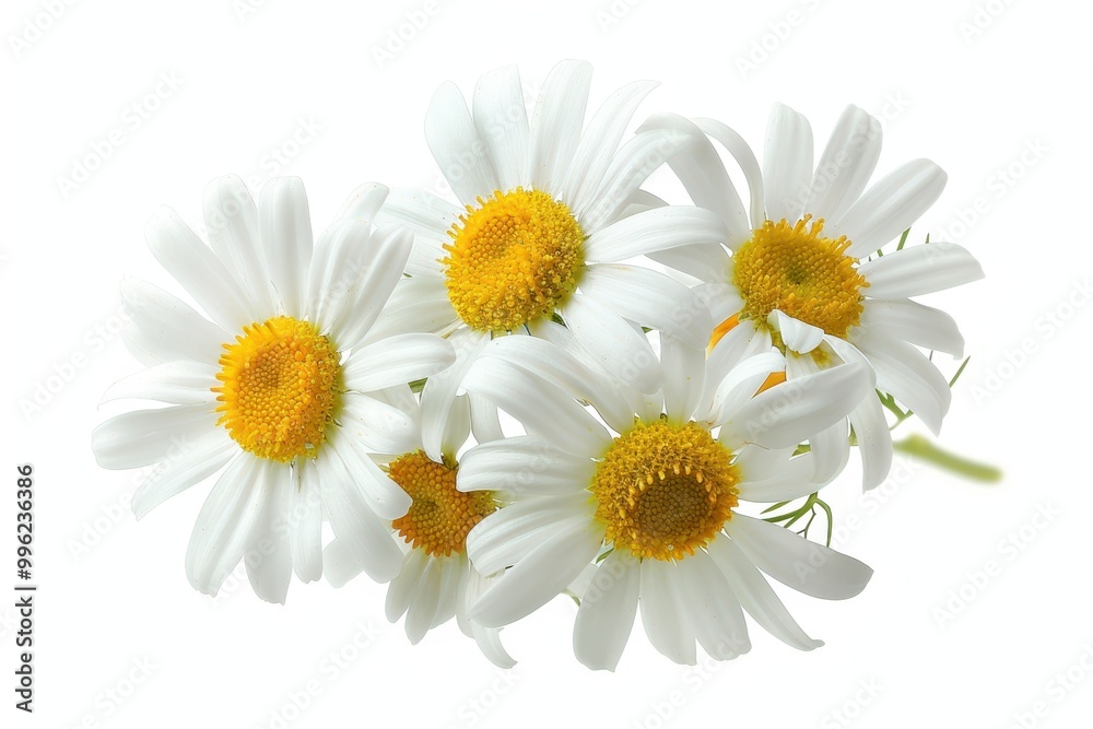 Fototapeta premium Chamomile or daisies isolated on white background