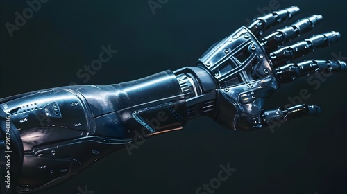 Futuristic Arm Prosthetic with Advanced Touch Sensitivity for Texture and Temperature Perception photo