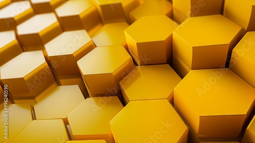 yellow hexagon background