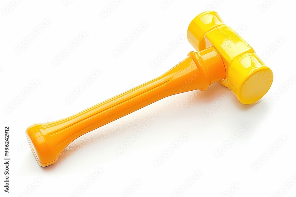 Plastic hammer isolated on white background Plastic hammer isolated on white background