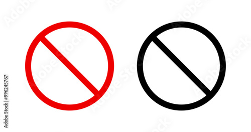 Prohibition sign set Free Download Prohibition sign set - GFXLoad
