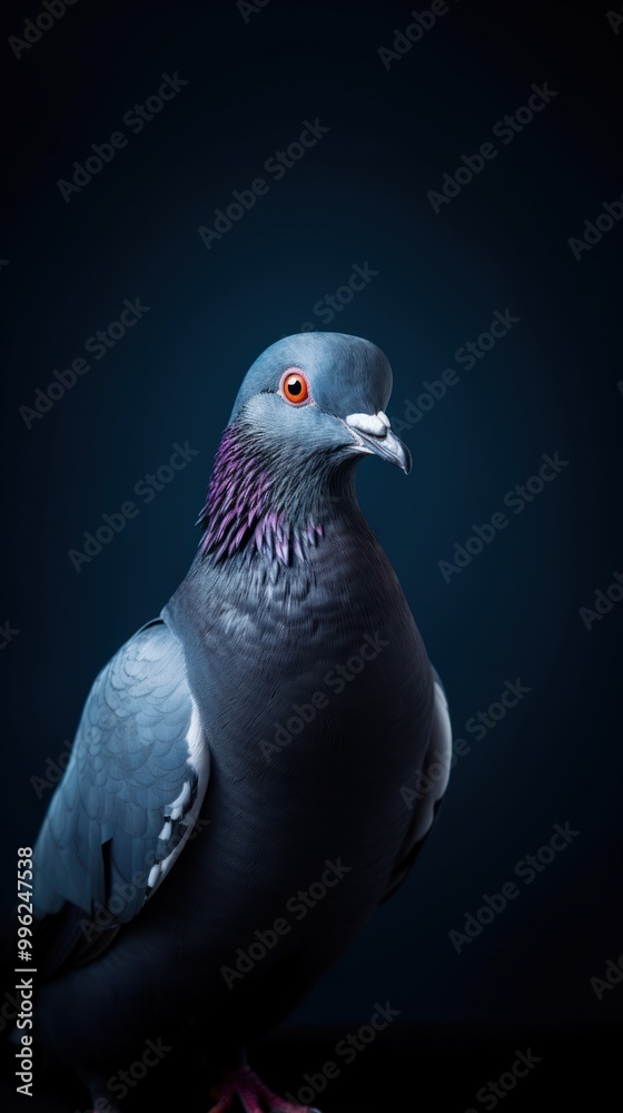 A jacobin pigeon bird animal wildlife portrait. A jacobin pigeon bird animal wildlife portrait.