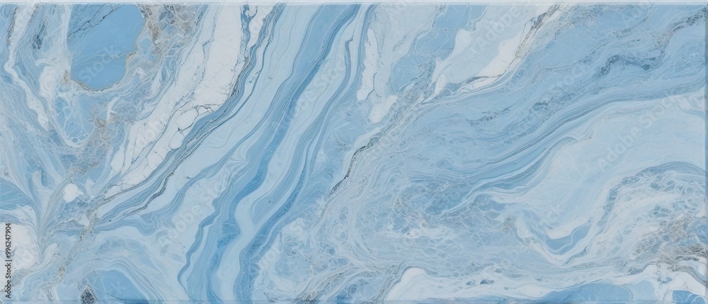 Abstract Blue Marble Swirls Abstract Blue Marble Swirls