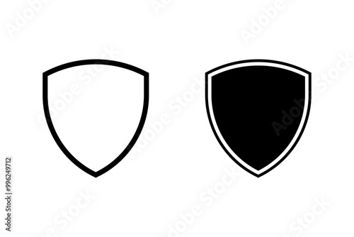 Free Download Shield icon, design logo template vector illustration. colors can be edited - GFXLoad