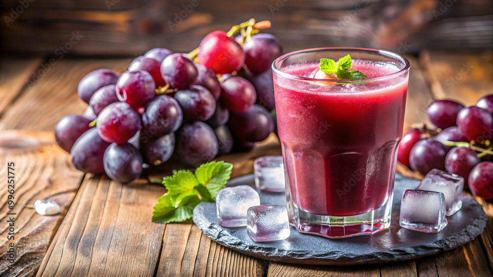 Refreshing grape juice smoothie with ice cubes, perfect for a cool and healthy drink , grapes, juice, smoothie, painting, fruit Refreshing grape juice smoothie with ice cubes, perfect for a cool and healthy drink , grapes, juice, smoothie, painting, fruit
