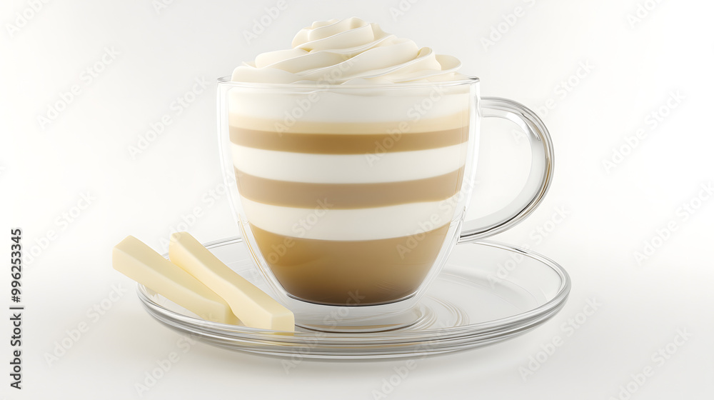 White Chocolate Latte Art with Stick White Chocolate Latte Art with Stick