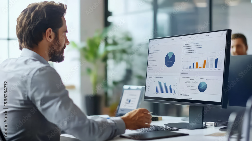 A virtual meeting discussing workforce analytics for improving remote work efficiency A virtual meeting discussing workforce analytics for improving remote work efficiency