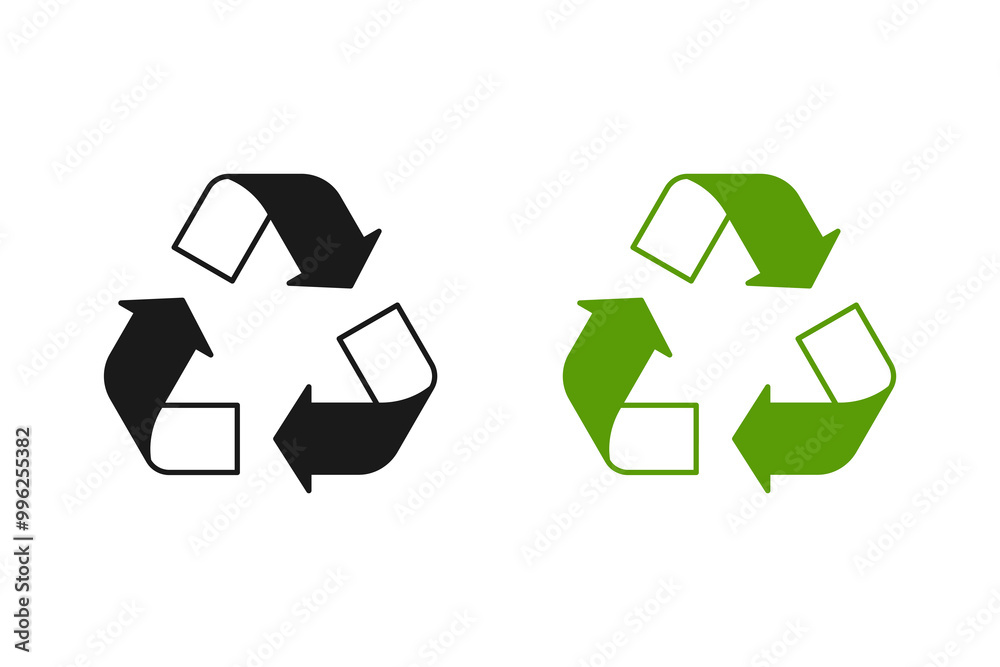 Recycle icon set. recycle symbol. vector illustration Recycle icon set. recycle symbol. vector illustration