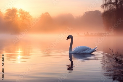 Swan landscape outdoors nature. photo