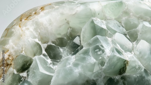 Detailed view of prehnite s...