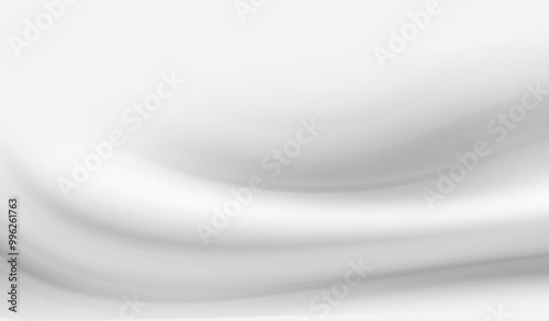 white cloth background abstract with soft waves