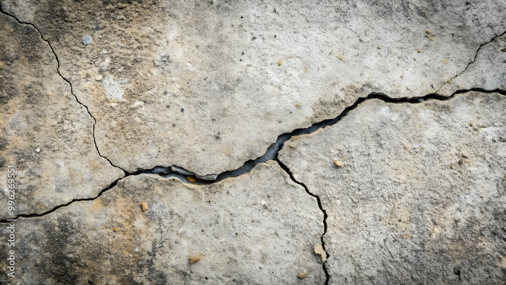 Obraz premium Cracked cement or concrete surface texture background, cracked, cement, concrete, surface, texture, background, rough, urban