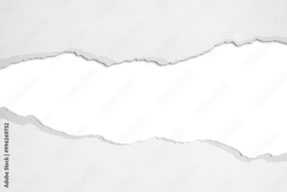 White cardboard is torn into strips on isolated against transparent background. White cardboard is torn into strips on isolated against transparent background.