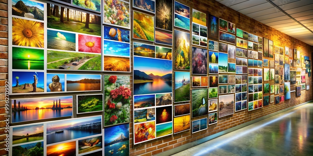 A picture on a wall informative Vibrant engaging Generative AI A picture on a wall informative Vibrant engaging Generative AI