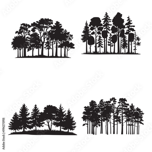 forest tree silhouette