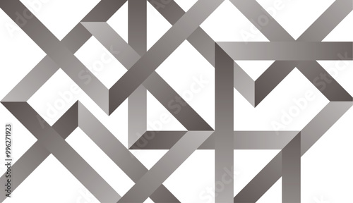 グレーの線の幾何学模様の背景