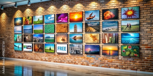 Wallpaper Mural A picture on a wall informative Vibrant engaging Generative AI Torontodigital.ca