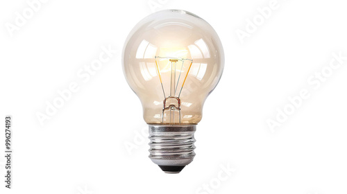 Light Bulb isolated on transparent background, png