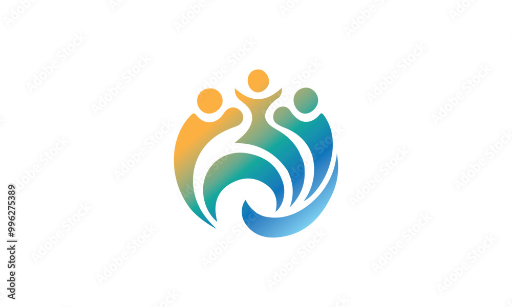 © Proarts360 - people logo , Teamwork logo, group people logo, Community, partners, group, startup or teamwork symbol. wellness logo,