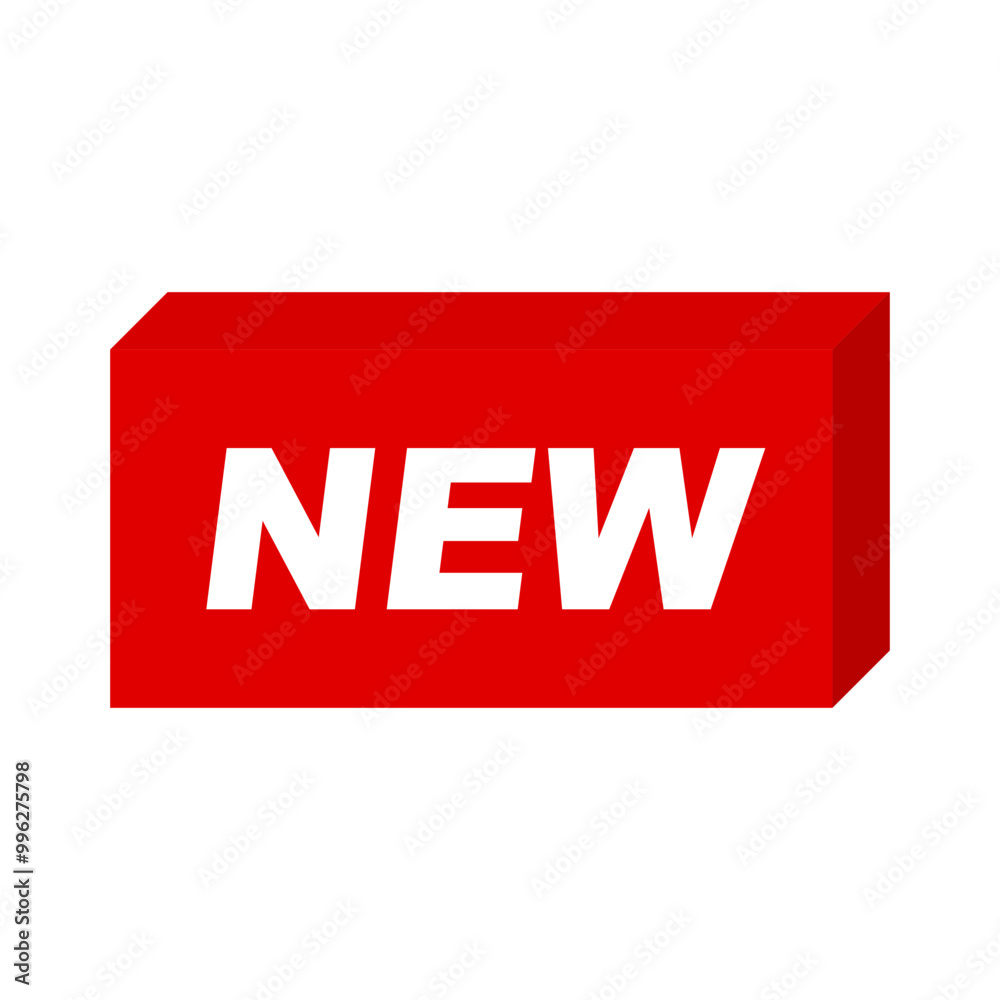 Isometric NEW icon. Latest icon. Vector. Isometric NEW icon. Latest icon. Vector.