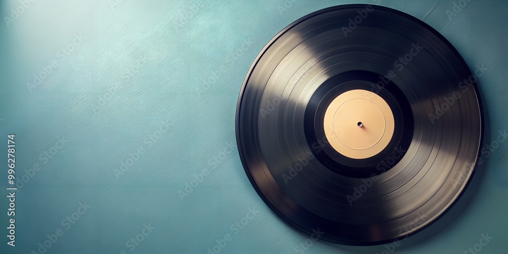 Fototapeta premium Schallplatte Vinyl Schellack Vinylscheibe Scheibe Platte Creative AI