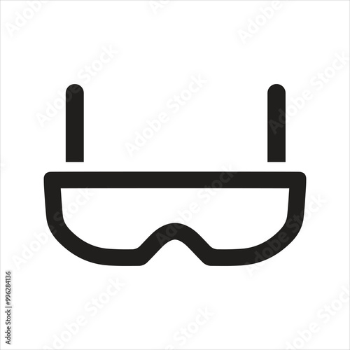 Eye mask icon. Sleeping mask icon