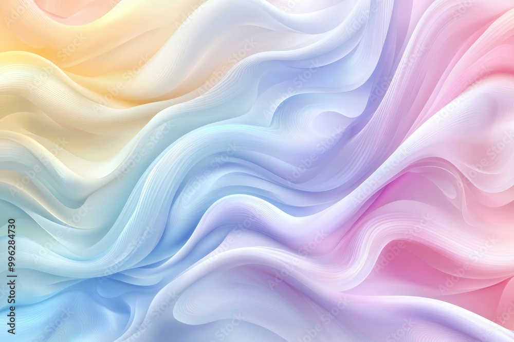 Abstract Pastel Swirling Waves Background Abstract Pastel Swirling Waves Background