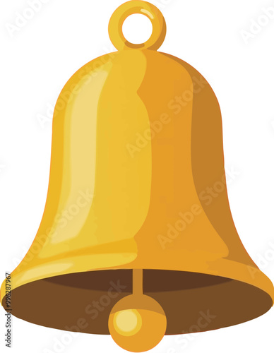 Christmas Jingle Bell Flat Vector Icon