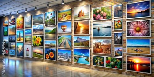 A picture on a wall informative Vibrant engaging AI-Generated Content