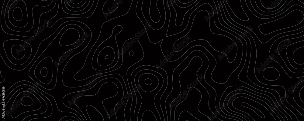 Abstract Mountain Relief and Terrain Topography Featuring Wavy Geometric Patterns and Contour Lines for a Dark Travel Background
Abstract Mountain Relief and Terrain Topography Featuring Wavy Geometric Patterns and Contour Lines for a Dark Travel Background