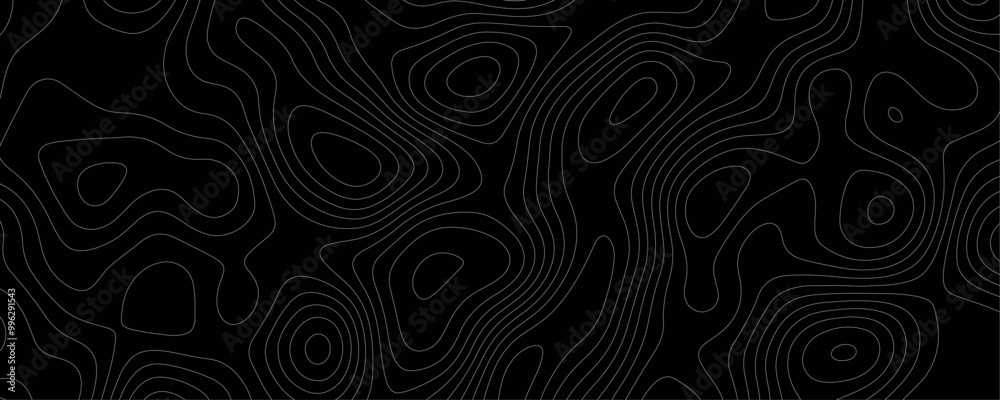 Abstract Vector Cartography Featuring Mountain Relief and Depth Patterns with Dark Contours on a Black Terrain Background
Abstract Vector Cartography Featuring Mountain Relief and Depth Patterns with Dark Contours on a Black Terrain Background