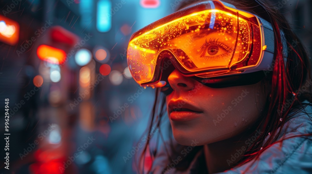 Create a captivating visual narrative depicting the transformative power of VR goggles, AI animations, and spinning holograms in modern society. Create a captivating visual narrative depicting the transformative power of VR goggles, AI animations, and spinning holograms in modern society.
