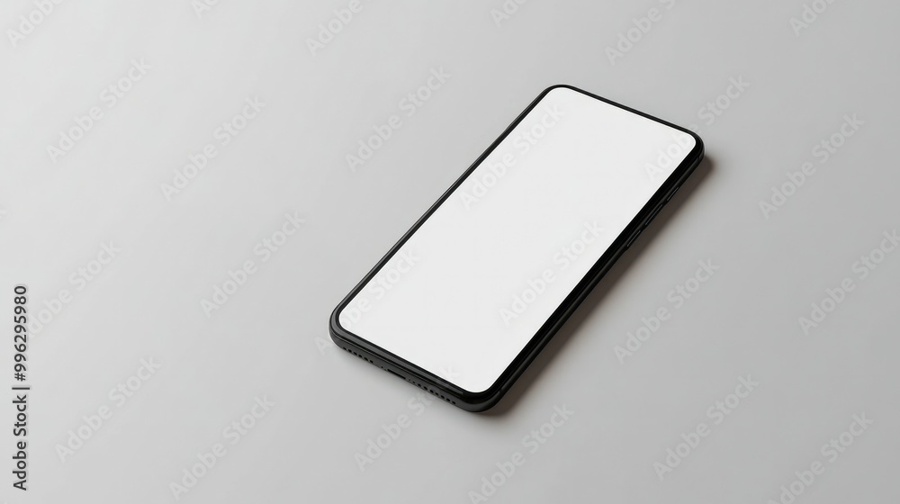 A modern smartphone with a blank white screen, isolated on a white background, ideal for app mockups, mobile tech concepts, or product presentations. A modern smartphone with a blank white screen, isolated on a white background, ideal for app mockups, mobile tech concepts, or product presentations.