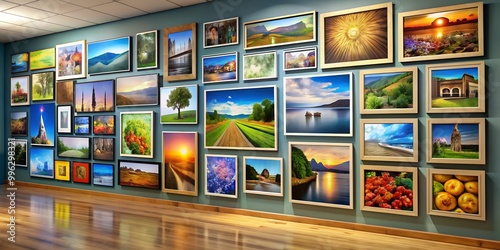 A picture on a wall informative Vibrant engaging Generative AI