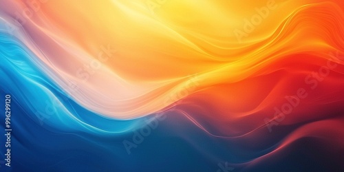 Wavy background with glowing colors. Texture abstract banner. Ai Generative