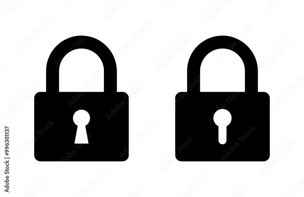 Padlock icon set Padlock icon set