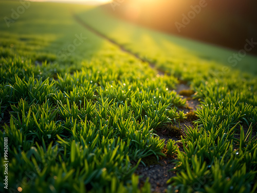 green grass field