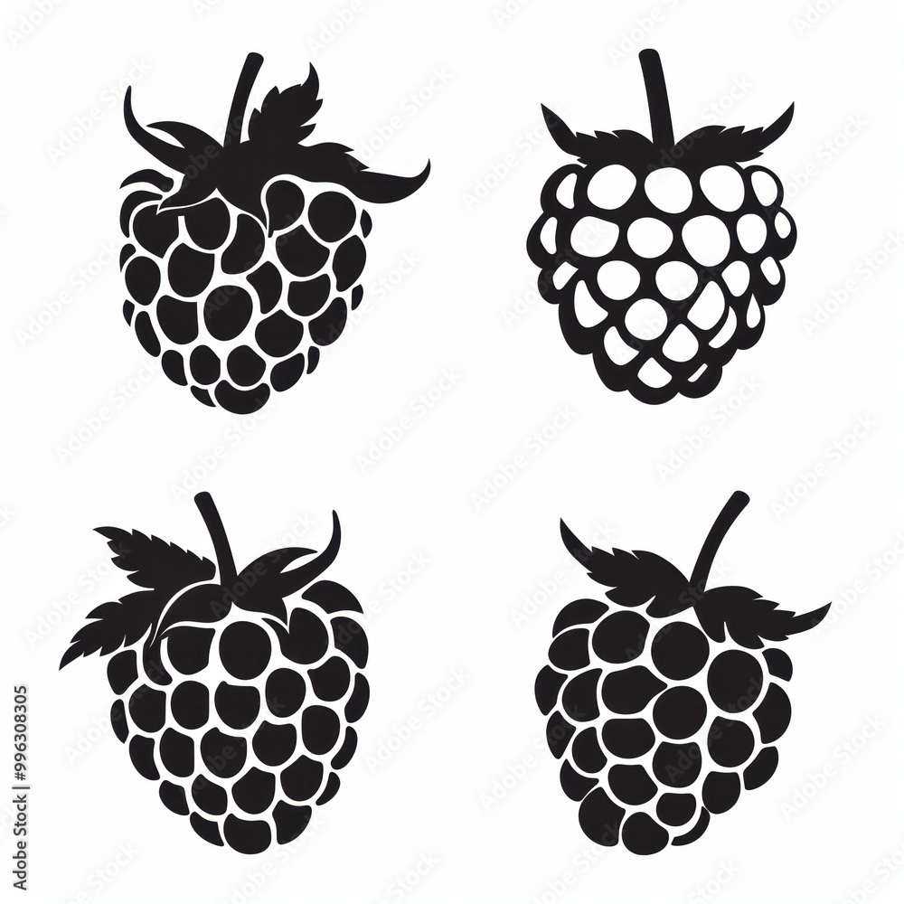 Vector illustration icon of rasberry