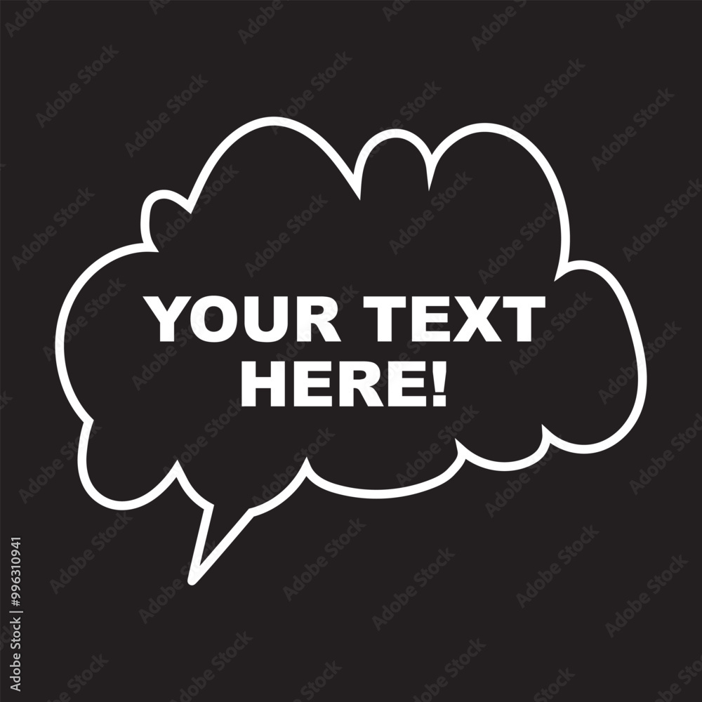 Editable Speech Bubbles. Vector illustration. EPS 10/AI Editable Speech Bubbles. Vector illustration. EPS 10/AI