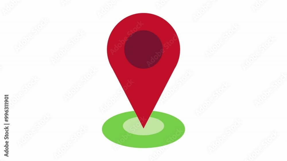 red map pointer on white background red map pointer on white background