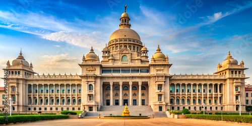 Vidhana Soudha in Bangalore India is the seat of the state legislature of Karnataka Generative By AI