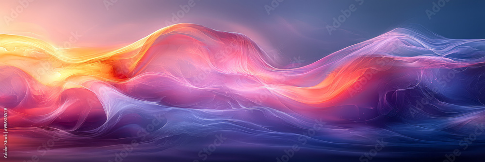 Gentle wave-like curves creating an abstract texture, Gentle wave-like curves creating an abstract texture,